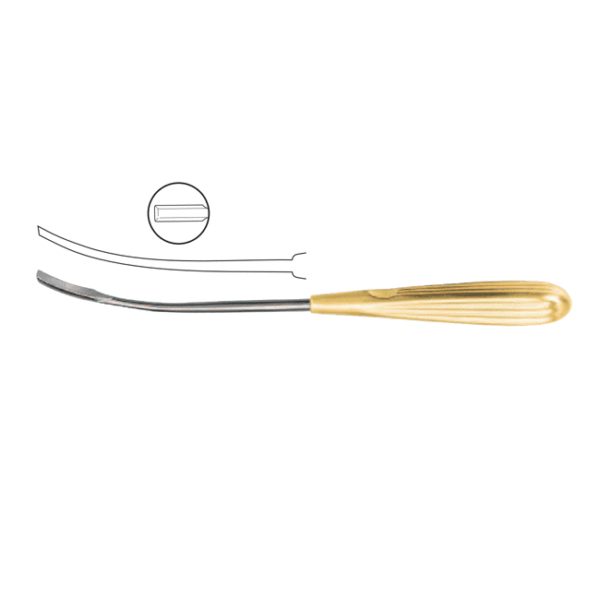 Frontotemporal Dissector 22.5cm, Curved