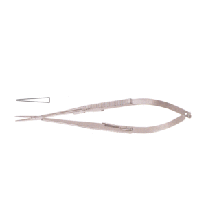 Castroviejo Ultra Fine Needle Holder, 14.5 cm, With Catch