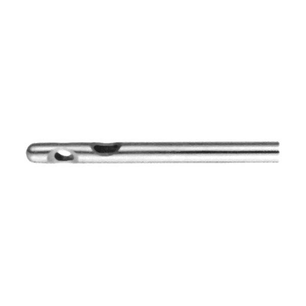 Liposuction Cannula With Two Lateral Holes And One Central Hole, Threaded Fitting